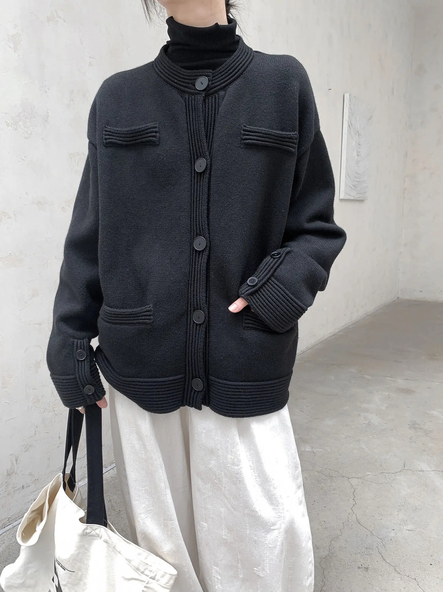 UMI MAO кардиган женский осенне-зимний новый корейский вариант пальто свободный и