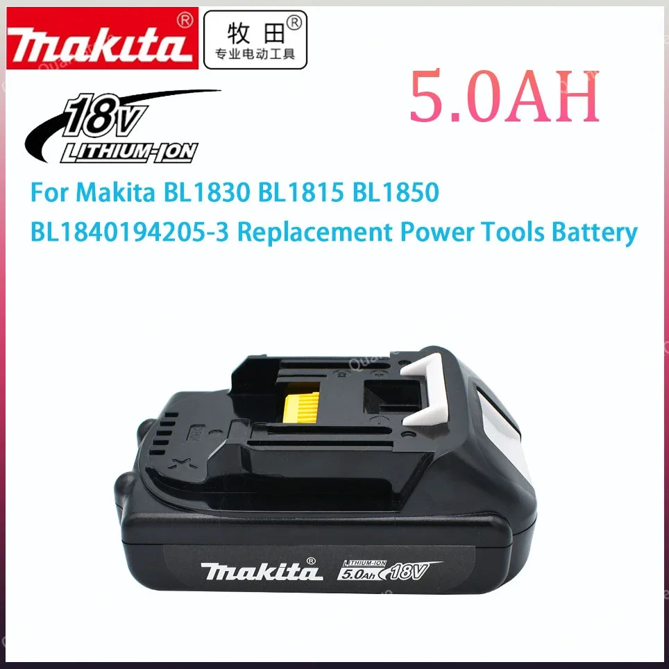 Литий-ионная аккумуляторная батарея Makita 18 В 5 0 Ач BL1830 BL1815 BL1860 BL1840 194205 -3 Сменная