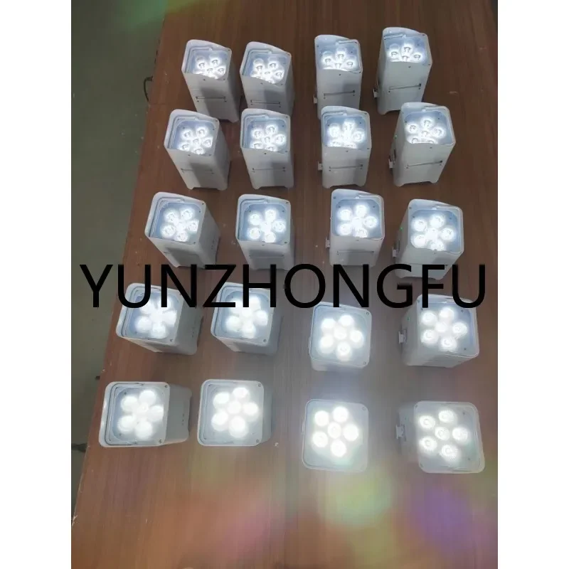 8 шт. светодиодный 6x18 Вт dmx 6 в 1 rgbwa uv аккумуляторная батарея