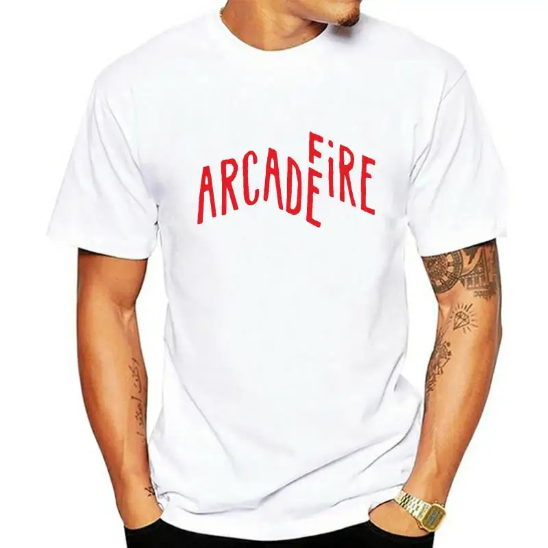 

Arcade Fire T-Shirt Online Shop Latest Shirt For Men Quick-Dry Blue Tee Shirt Mens 100% Cotton