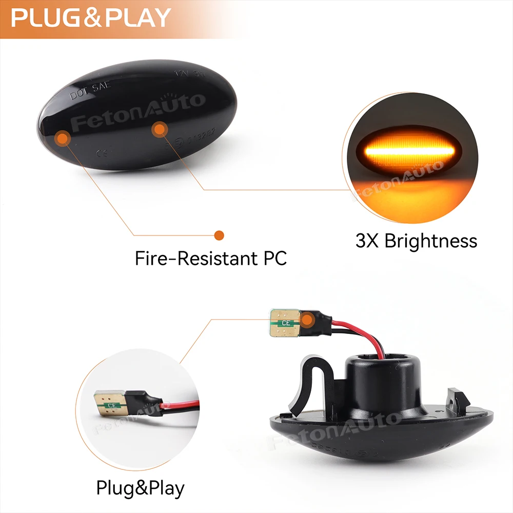 2 шт. светодиодный динамический боковой габаритный индикатор для Suzuki Grand Vitara Vtarai