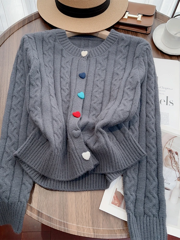 Женский кардиган кашемировый свитер Harajuku корейский Y2k свитера с длинными