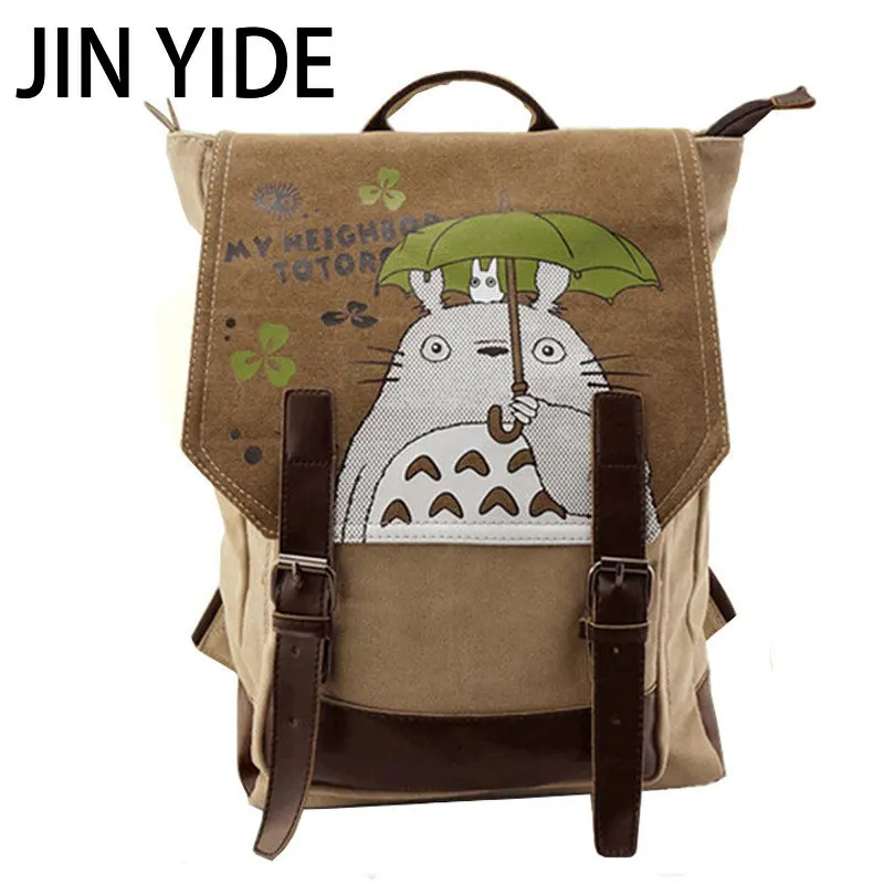 

Women Canvas Backpack Anime Neighbor Totoro Cartoon Printing Backpacks Fashion Natsume Girls Shoulder Schoolbag Mochila Feminina