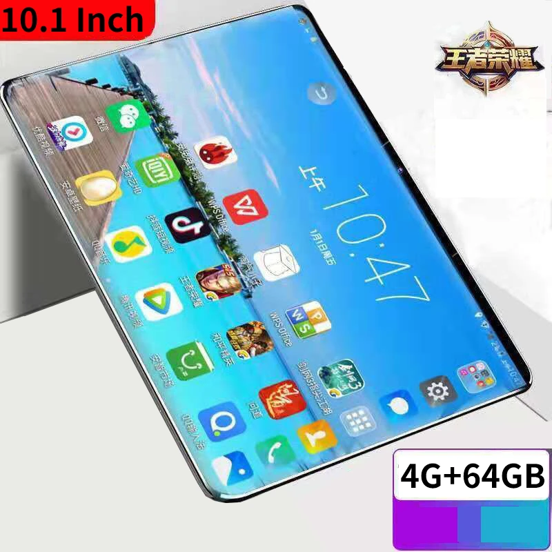 2023 Newest 10.1 Inch 4G+64GB Tablet Pc Octa Core  Dual Sim Card Android 9.0 Gps 4d Fdd Lte Tablet Pc Tablet Android
