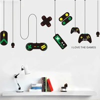game console game handle wall decals for home wall decorative chandelier childrens room vinyl wall stickers removable