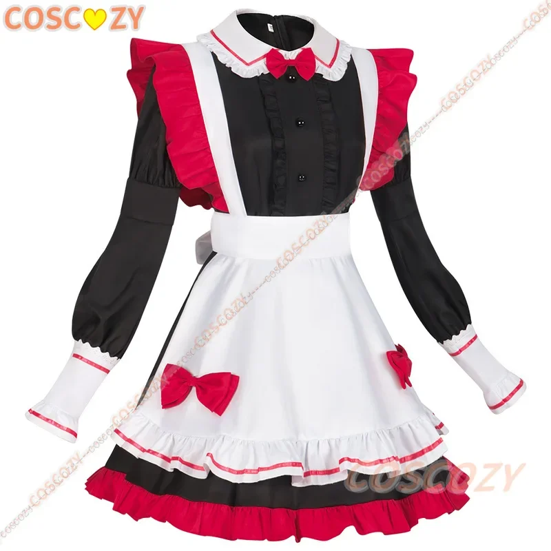 Cana новые костюмы для косплея Ruby Homino карнавальный костюм наряд горничной красное