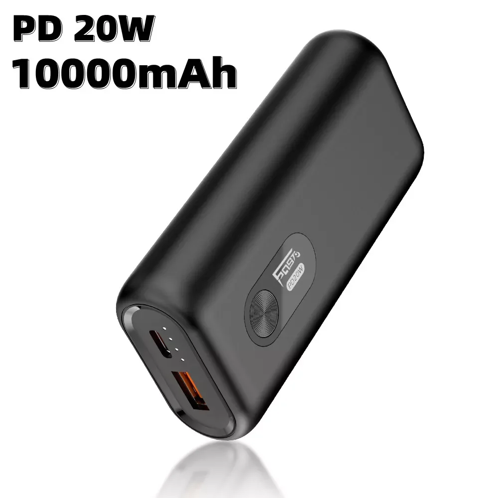 

2023NEW Power Bank PD 20W Fast Charging Powerbank 10000mAh External Battery Fast Charge Portable Power Banks for iPhone Samsung