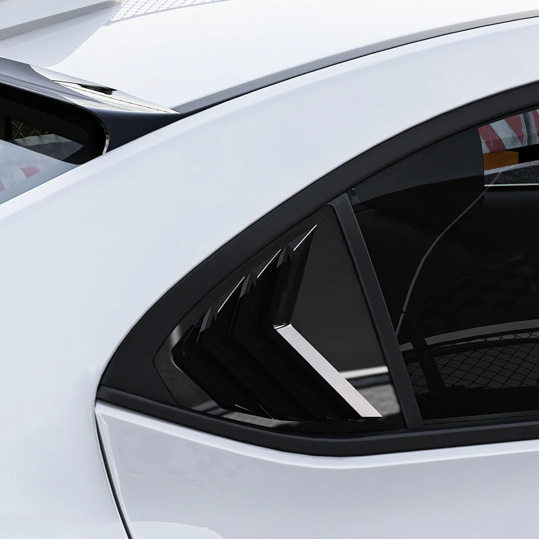2 шт. накладка на заднее окно автомобиля для Subaru WRX STI VB 2022+ оконная жалюзи боковая
