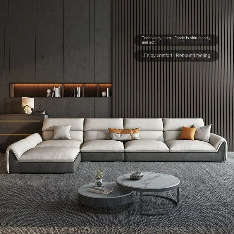 Итальянский современный минималистичный диван U-образный латексный секционный