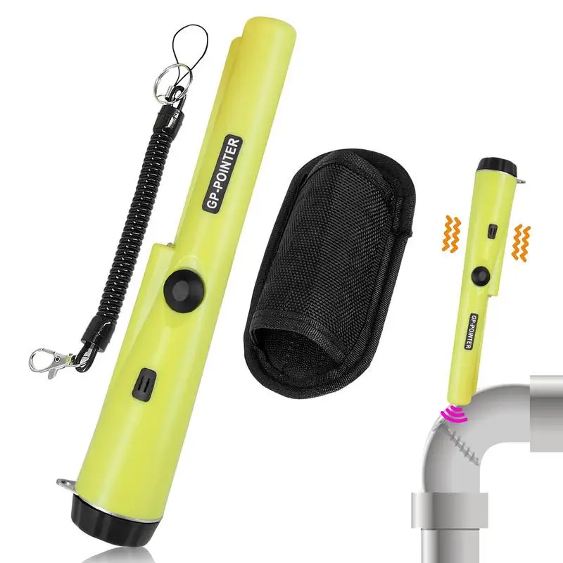

Metal Detector Pinpointer Waterproof Handheld Pin Pointer Wand Treasure Hunting Unearthing Tool Accessories Automatic Vibration