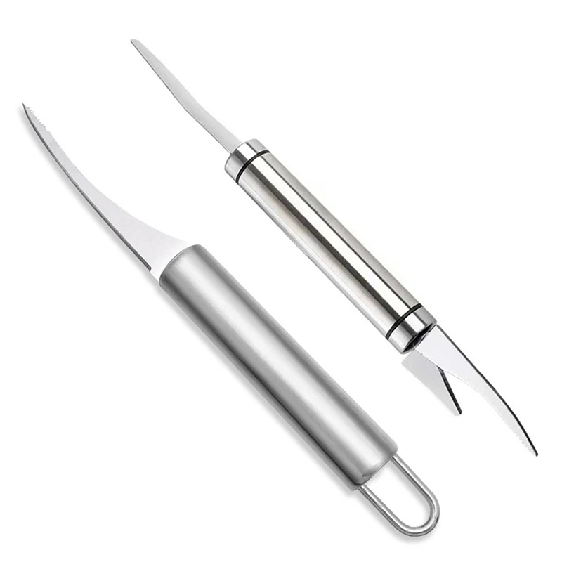 

Многофункциональный быстродействующий нож из нержавеющей стали 6 в 1, нож для рыбы, нож для резки/соскабливания/копания, кухонные инструмент...