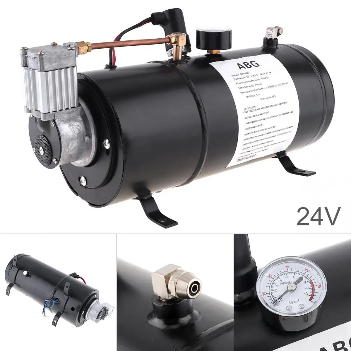 Tank Pump For Train Auto Car Truck Boat Air Horn / Air Bed / Tire / Sports Balls