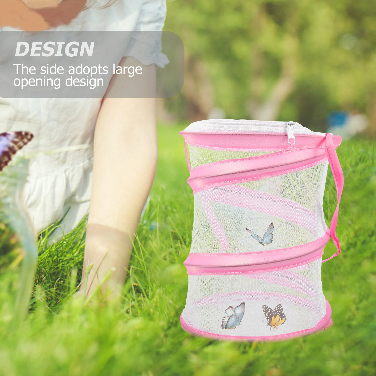 

Kids Outdoor Playset Insect Net Butterfly Nets Fold Butterflies Observation Mesh Cloth House Visible Student
