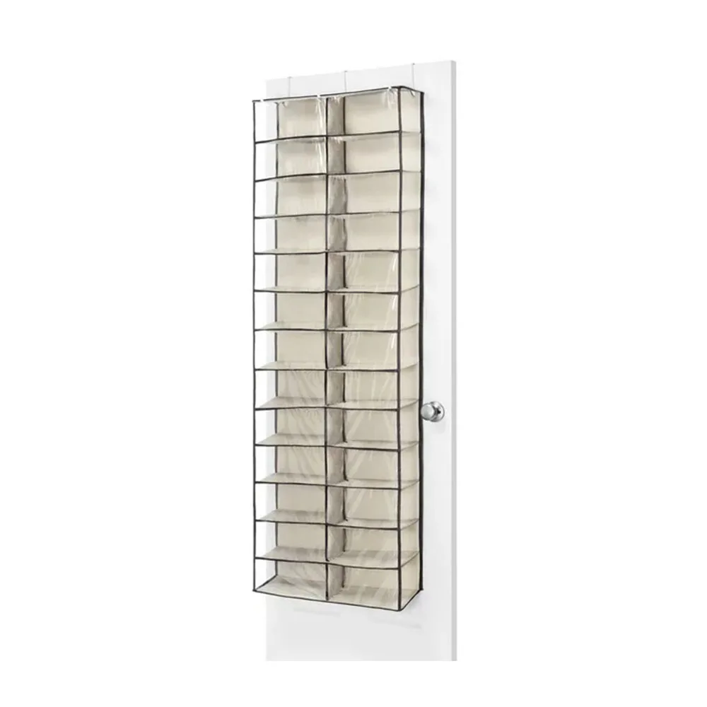 

Whitmor 26 Section Over The Door Shoe Shelves,Durable Chromed Steel Construction,Dimensions: 6.0 L X 22.0 W X 63.0 H