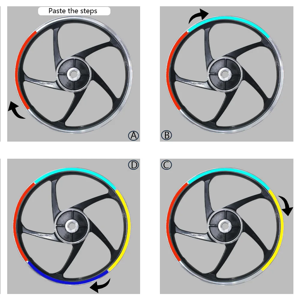 Motorcycle Wheel Stickers Fits For Honda Hornet 600 900 250 Reflective Decoration Rim Decals | &amp