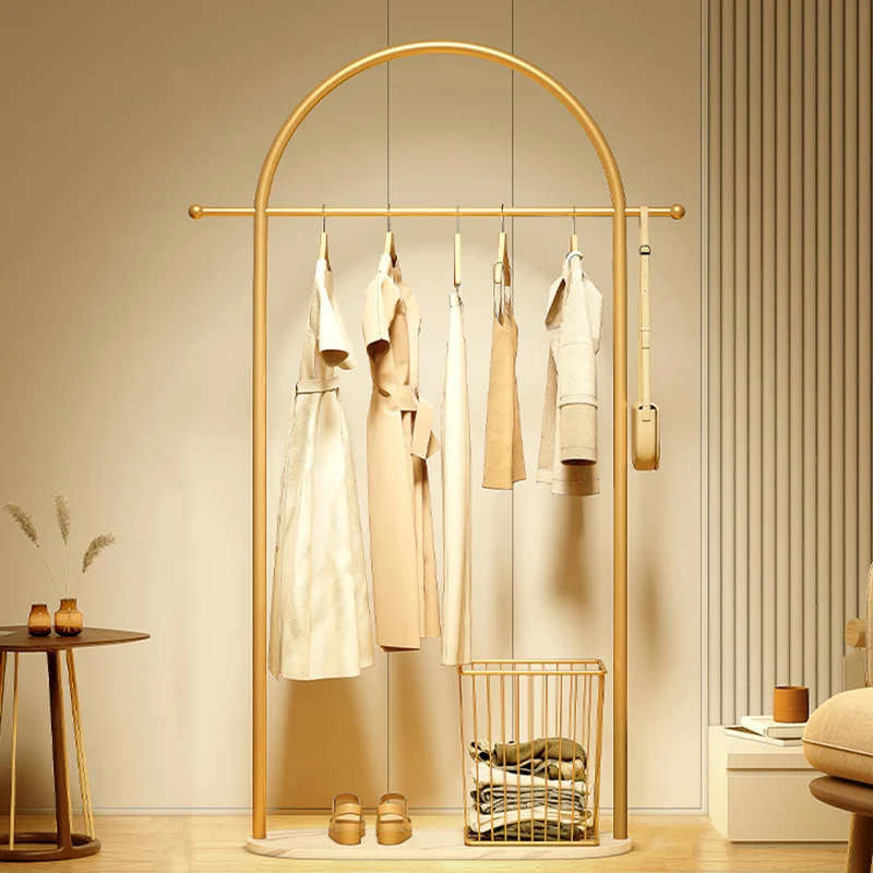 

Detachable Clothes Rack Floor Bedroom Place Saving Modern Dress Hanger Rack Display Metal Single Pole Percheros Home Eccessories