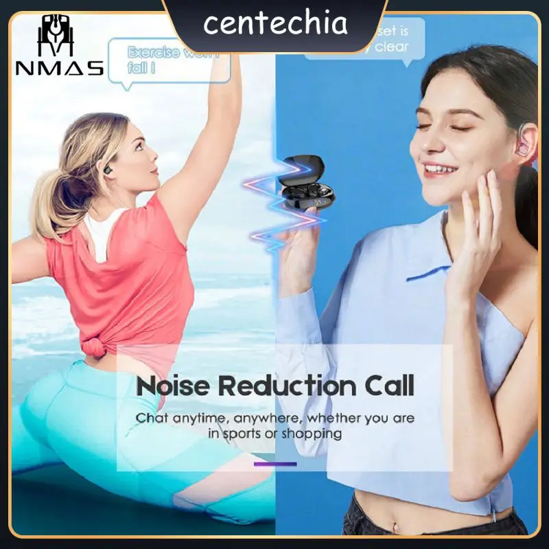 

Voice Assiatant Sport Earbuds Digital Display Wireless Earphones Touch Control Noise Reduction Headset