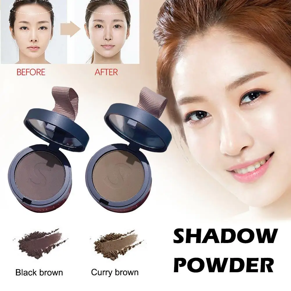 

Hairline Brow Powder Contouring Shadow Powder Retouch Filling Forehead Hair Line Gap Coffee Black Brown Eyebrow Pigment Makeup