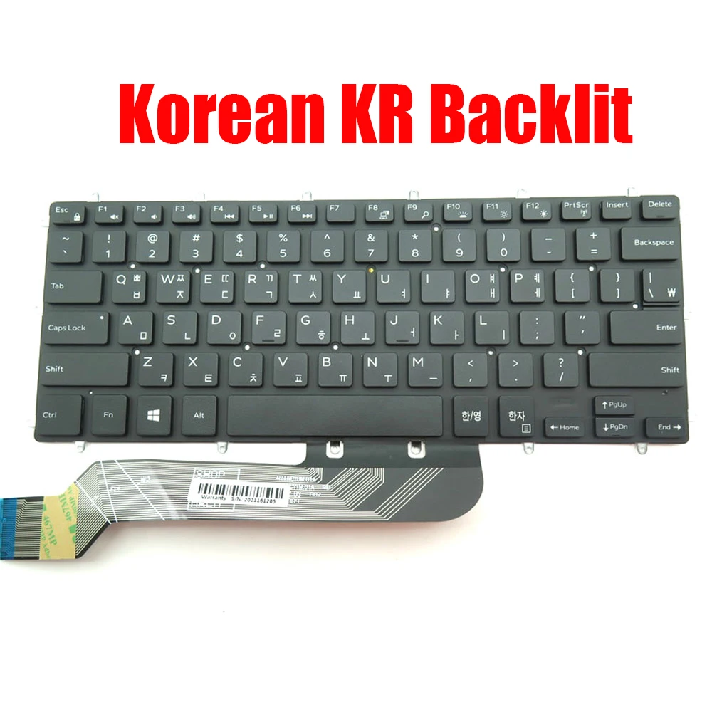 

Backlit Korean KR Keyboard For DELL For Vostro 3480 3481 3490 3491 5370 5468 5471 For Latitude 13 3379 3310 3390 2-in-1 3490 New
