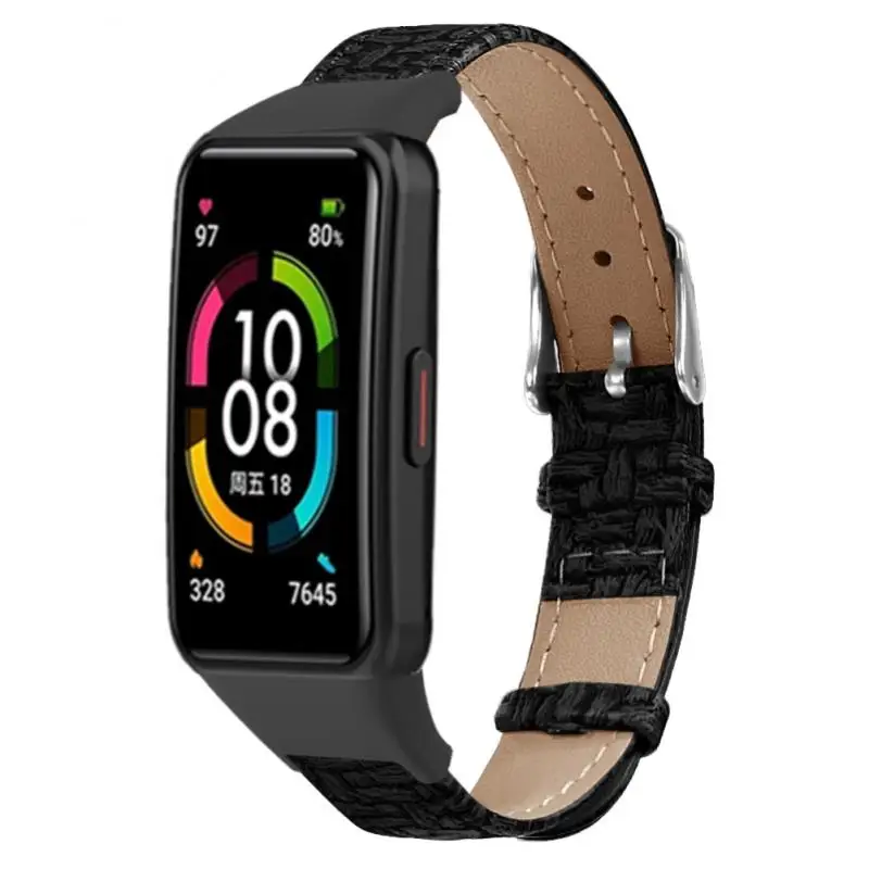 

Ремешок кожаный для смарт-часов Huawei Band 6