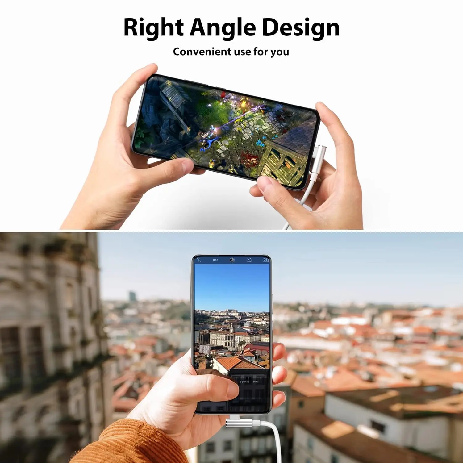 Угловой кабель 90 градусов для быстрой зарядки игр USB-кабель типа C 6A Xiaomi Redmi Note POCO F5