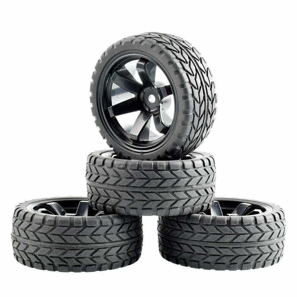 RC 701-6017 резиновые шины и пластиковые колеса 4 шт. для HSP HPI 1:10 на дороге автомобиля