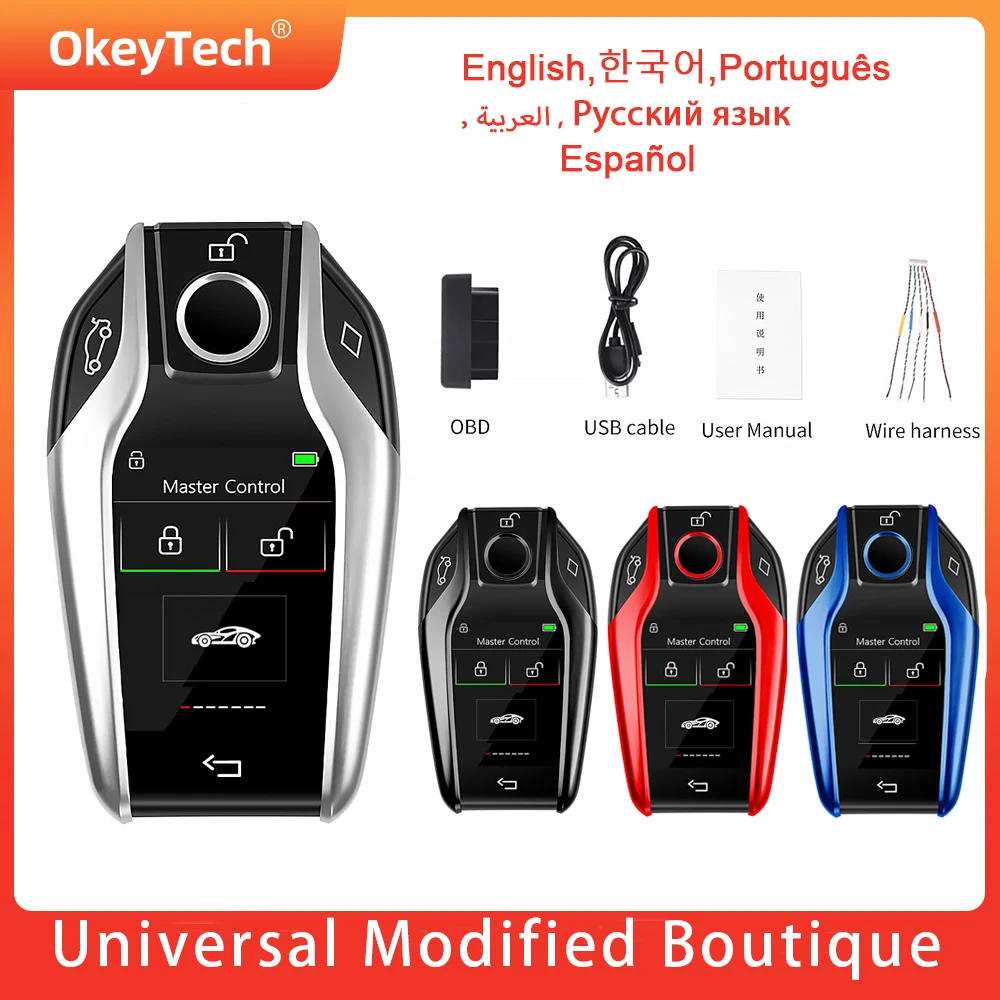 Key Lcd Screen Keyless Entry For All Cars Lcd Smart Key For 