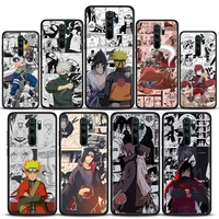 naruto case for xiaomi redmi 9a 7a 9c 9t 9 10 7 8a case soft silicone cover uchiha sasuke itachi anime for redmi k40 pro k50 pro