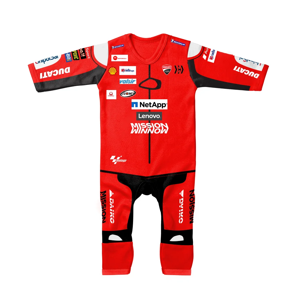 

2023 Baby New Jumpsuit MOTO GP Commemorative 2019 Ducati Racing Motorcycle Boy Baby Girl Baby Outdoor Love Climbing Clothes