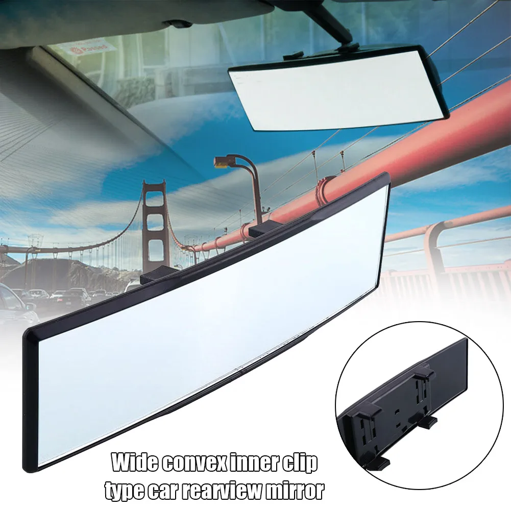 

270mm Car Rear View Clear Mirror Wide Convex Rearview Mirror Clip for Auto Vehicle Car Styling