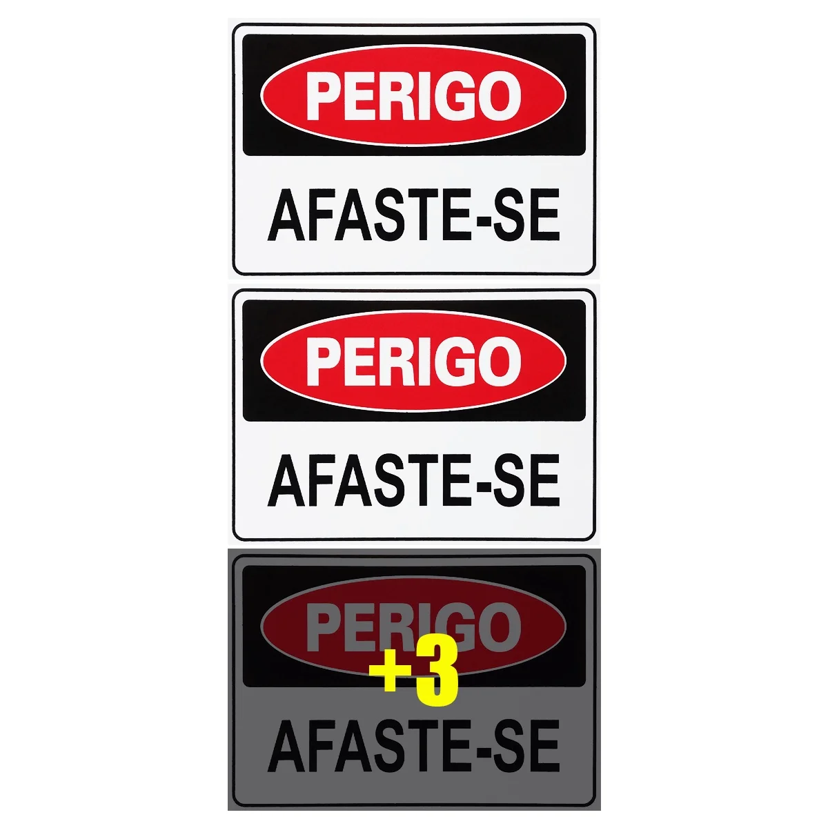 

Combo 6 Signs Danger Away 30x20 Access-S-218/1 F9e