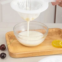 reusable mesh ultra fine mesh strainer kitchen gadgets nylon mesh filter spoon for suitable for soy milk coffee milk yogurt