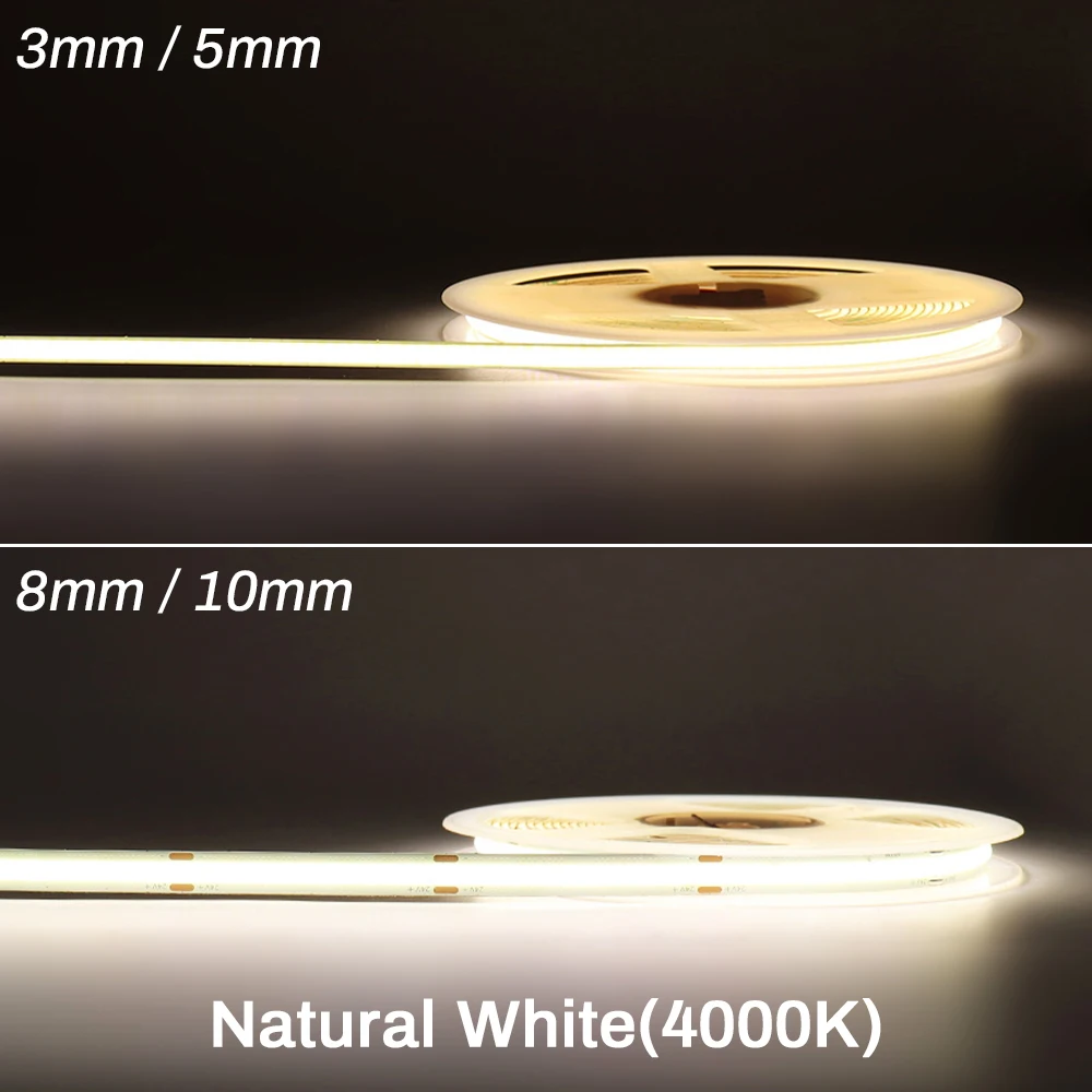 

FREEBEAM Светодиодная лента COB 5мм 12В/24В 3000K 4000K 6000K