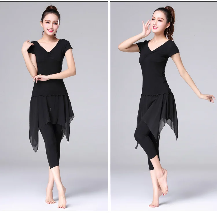 

2021 Latin Leggings Belly Dancing Pant Latin Dance Pant Skirt Modal Training Pant Dress Irregular Latin Dance Trousers for Women