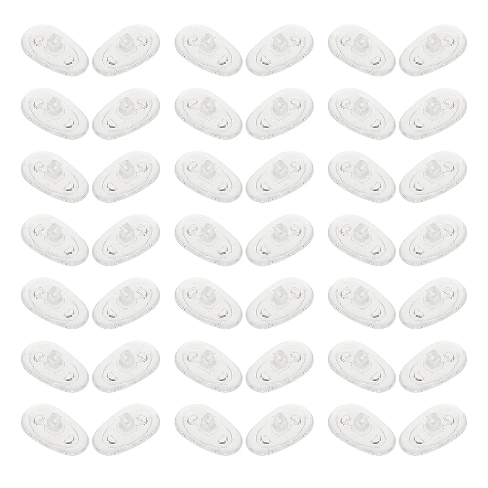 

50 Pairs Eyeglass Nose Pads Anti-Skid Nose Pads Glasses Accessories (White)