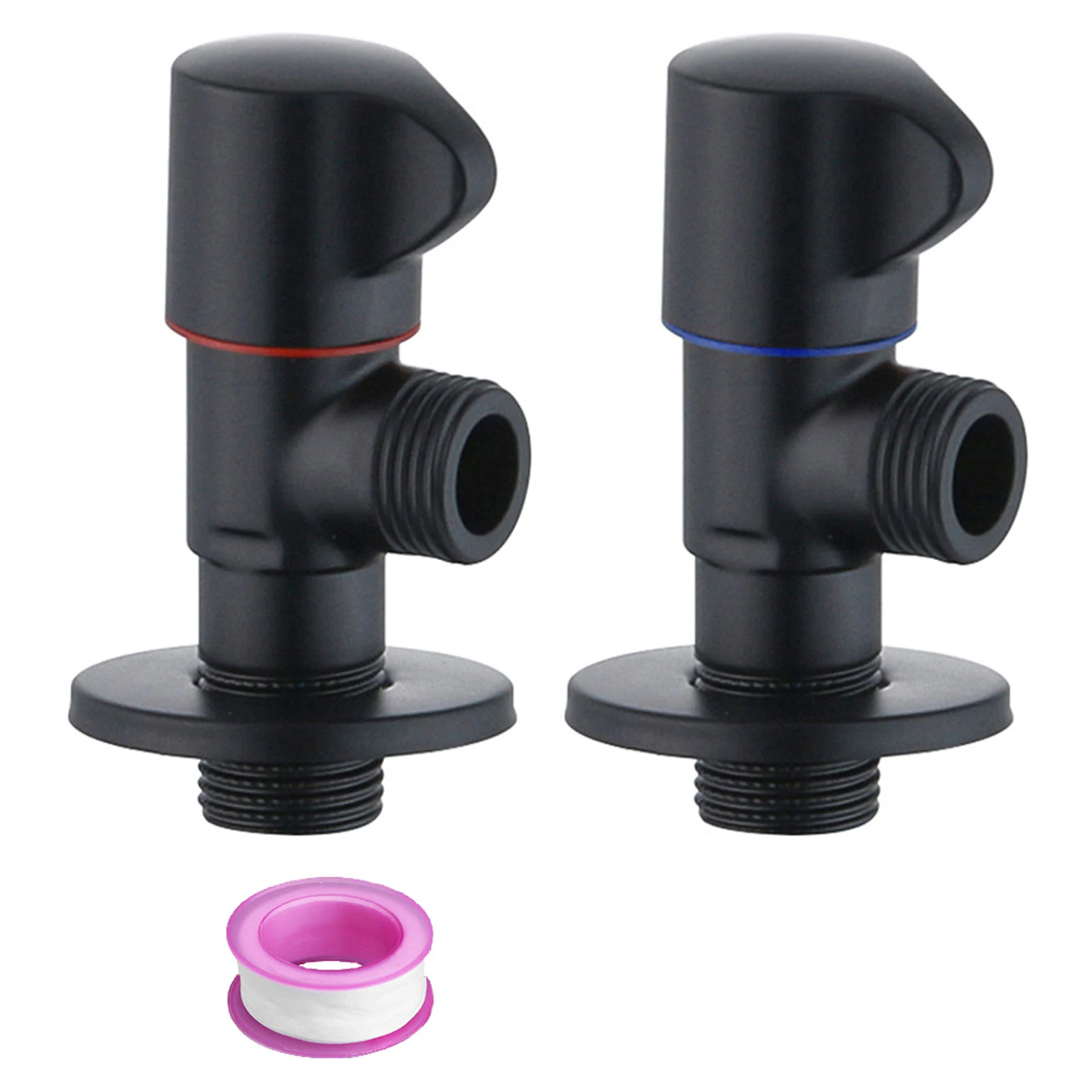 

1pair Universal Water Stop Home Easy Install Diverter Solid Brass Bathroom Wall Mounted Anti Leak Angle Valve Kitchen Toilet