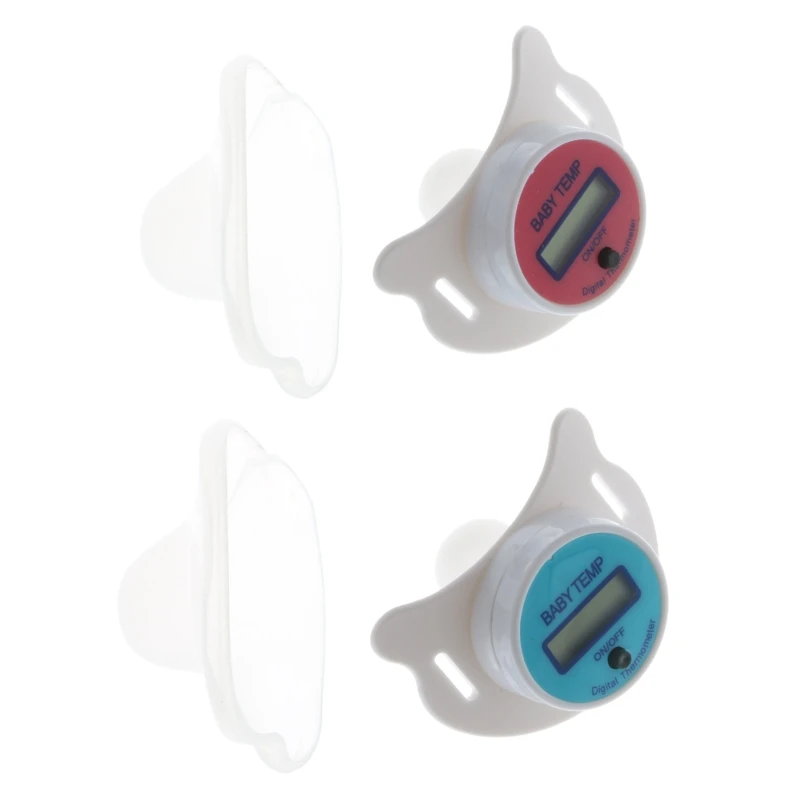 

Upgraded Baby Nipple Thermometer Pacifier LCD Digital Children's Thermometer Oral Mouth Temperature Measuring Pink/Blue