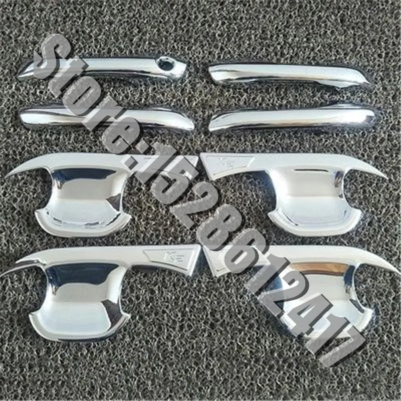 

Car styling for Kia kxcross 2017-2020 Car Accessories ABS Chrome Car Door Handle Cover Cup Bowl Trim