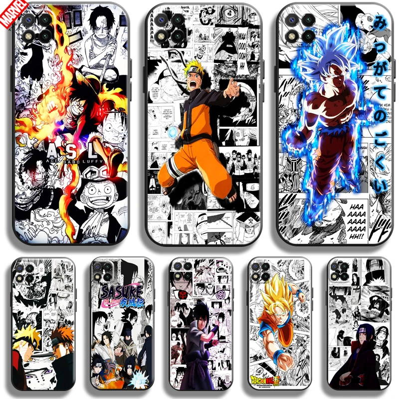 

Dragon Ball Naruto One Piece For Xiaomi Redmi 9C 6.53 Inch Phone Case Soft Silicone Cover Coque Liquid Silicon Carcasa Funda