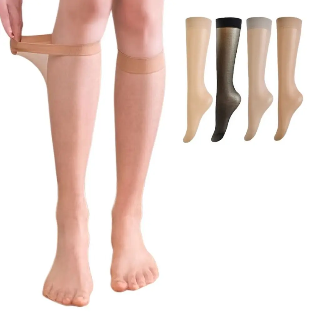 1 пара однотонных ультратонких нейлоновых чулок антифрик дышащие женские