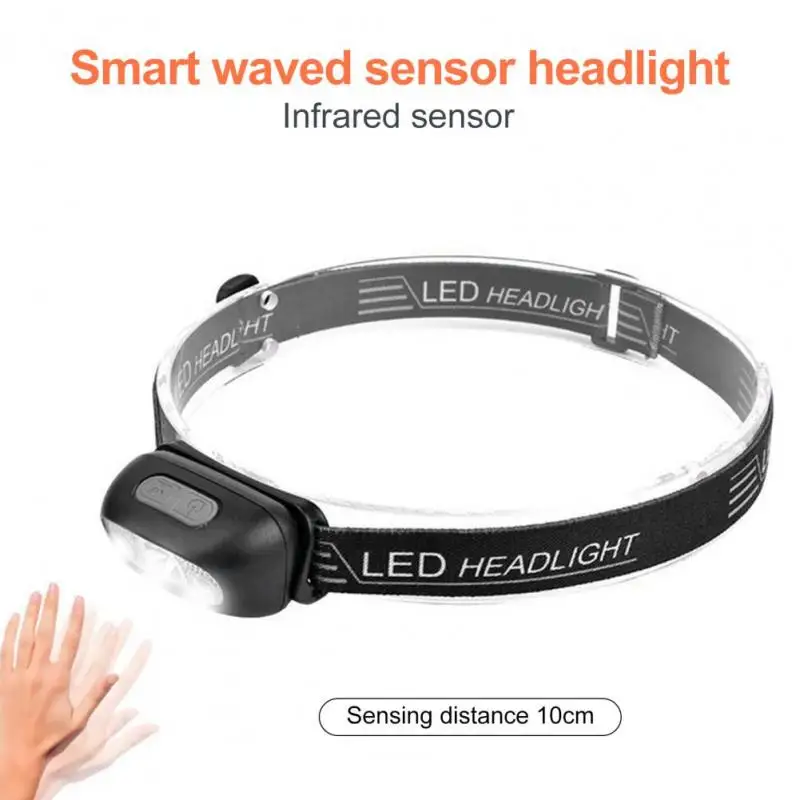 

1000LM Intelligent Infrared Sensor Headlight Mini LED Headlamp Waterproof Super Bright USB Rechargeable Flashlight Head Light