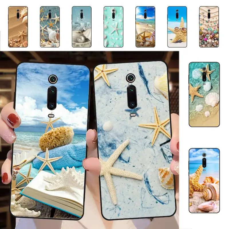 

Summer Beach starfish shell Phone Case for Redmi 5 6 7 8 9 A 5plus K20 4X S2 GO 6 K30 pro