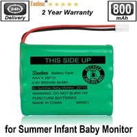 ni mh 4 8v 800mah replacement battery 29580 10 for summer infant baby monitor 29580 29590 29610 29620 29630 29710 29740 29790