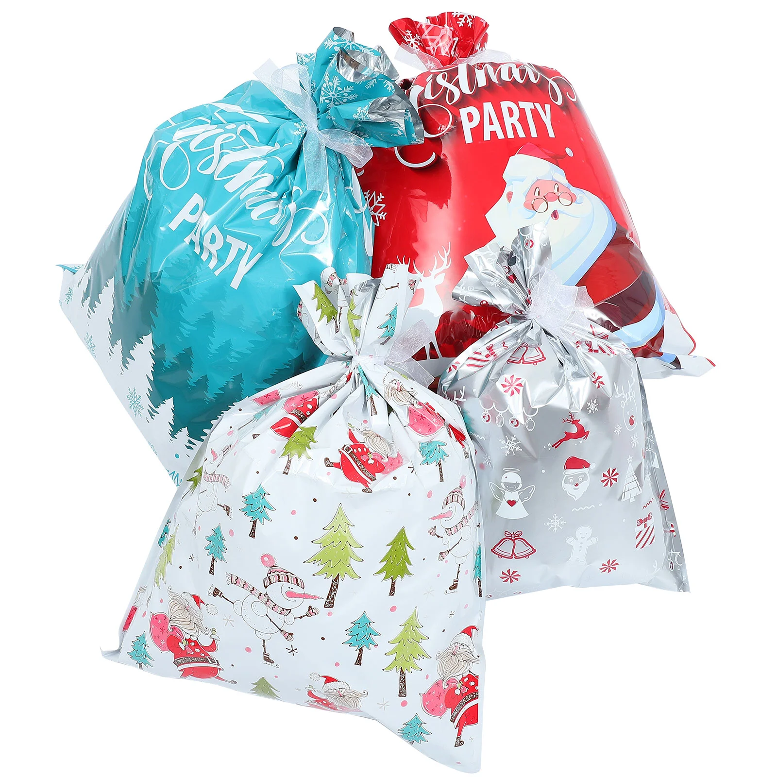 

Christmas Gift Drawstring Pouchxmas Candy Container Storage Wrapping Packing Santa Present Delivery Party Favor Sack Holiday