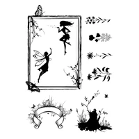 new arrivals plants fairy rubber clear stamps seal for diy scrapbooking card stamps making album sheets crafts decor new stamps