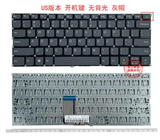

For Lenovo YOGA 720-13IKB 720-12IKB 720-13ISK 720-13KBR Keyboard US No Backlit(power key)