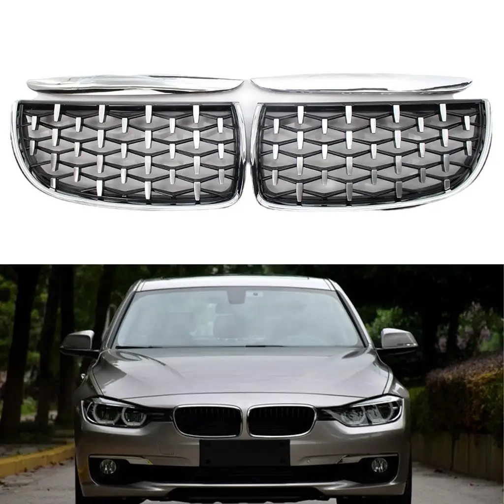 

Car Left Right Front Kidney Grille Grill for bmw E90