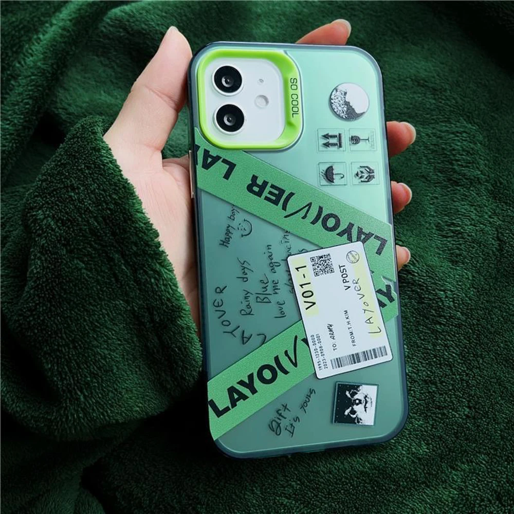V LAYOVER TaeHyung Phone Case for Oppo Realme 13 12 11 10 9i 8 8i C65 C63 C55 C53 C35 C33 C20 C21Y C15 C21 Matte Back Cover