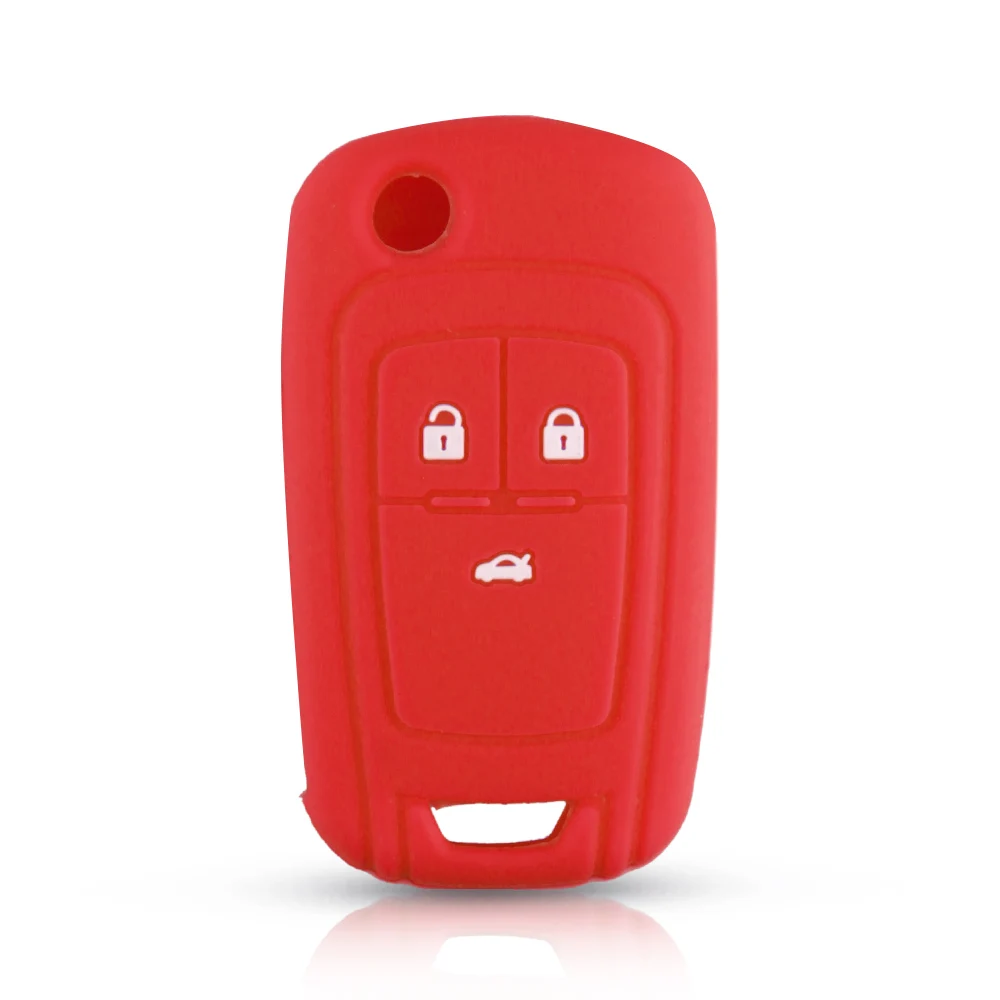 KEYYOU 3 кнопки силиконовый чехол для ключа автомобиля для шевроле круз Chevrolet Cruze Aveo Lova Epica Opel VAUXHALL Astra Corsa Antara Meriva Insignia корпус для пк