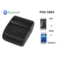 zj 5802 retail catering takeaway payment bill usb bluetooth portable mini 58mm thermal receipt printer for window android ios